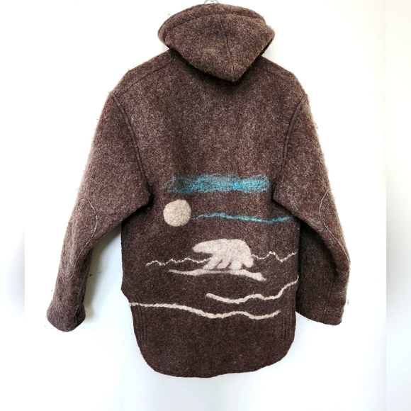 Handmade Jackets & Blazers - RARE Felted Wool Jacket Women's Large